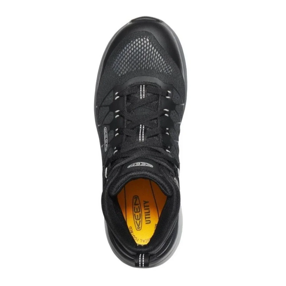 KEEN UTILITY Vista Energy Mid, Vapor Black Mens 11 Work Boot Steel Comp Toe NEW